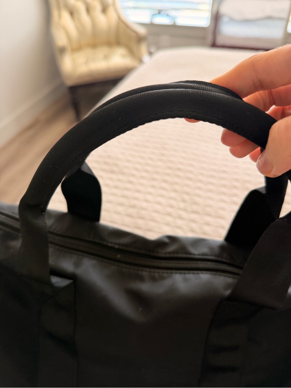 Chanel Black Canvas Shoulder Bag - Picture 8 of 10